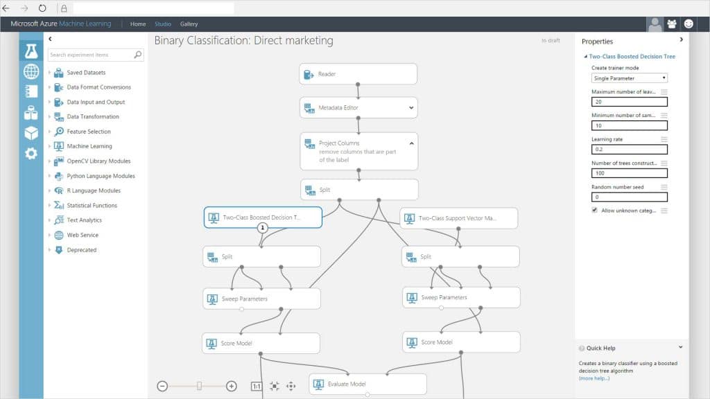 Machine Learning Drap & Drop