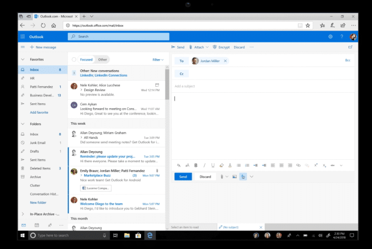 Outlook Linkedin