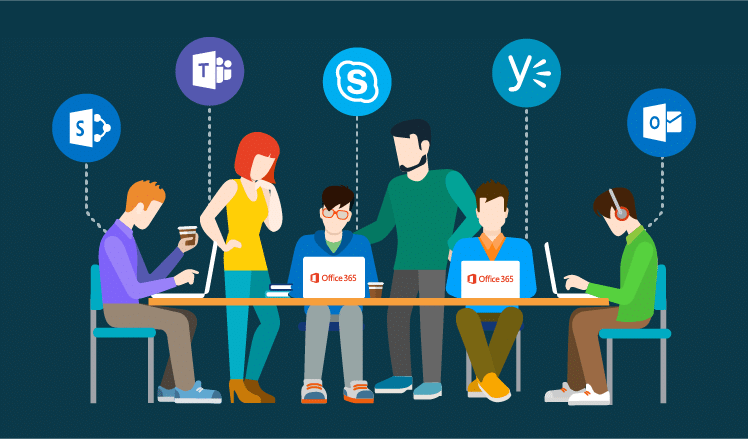 Increase teamwork with Office 365